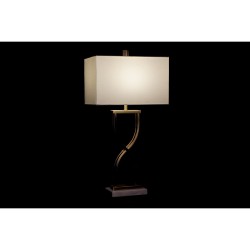 Lampe de bureau DKD Home Decor 40 x 23 x 79 cm Doré Métal Blanc Marbre 40 W 240 V