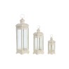 Lampadaire DKD Home Decor 23 x 20 x 55 cm Finition vieillie Verre Blanc Fer Shabby Chic