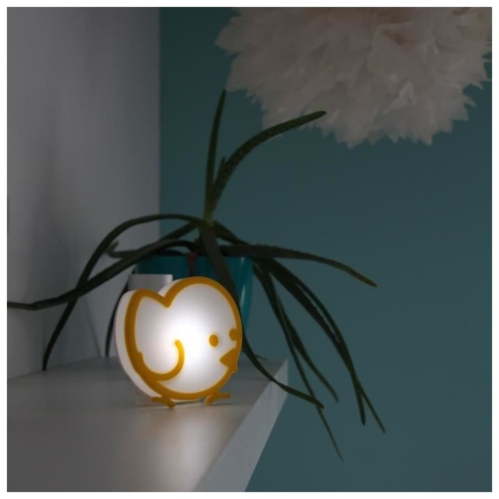 Veilleuse poussin sur batterie