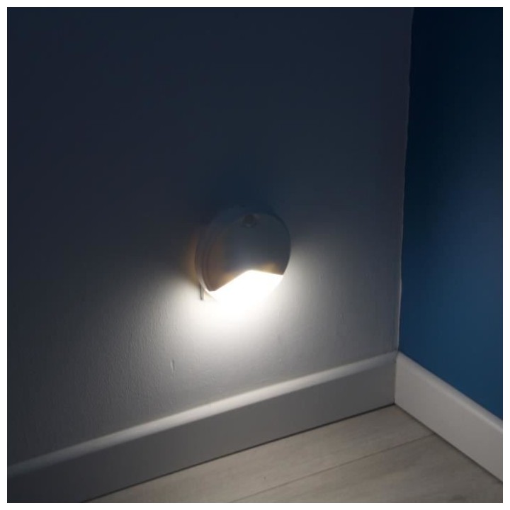 Veilleuse fixe avec détection de mouvement sur batterie