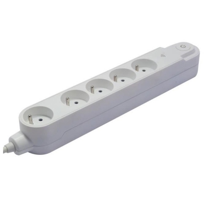 CHACON Multiprise Wifi - 5 x 16 A - 1.5 m - Blanc