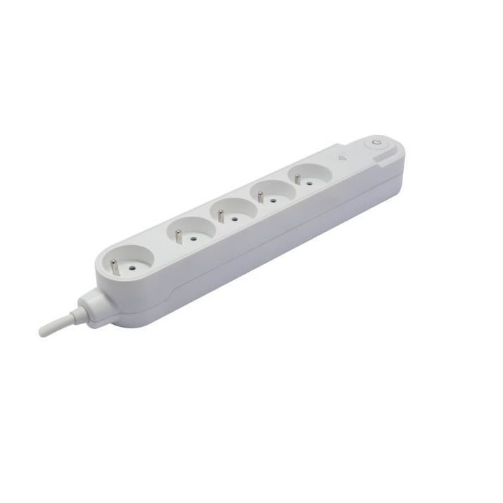 CHACON Multiprise Wifi - 5 x 16 A - 1.5 m - Blanc