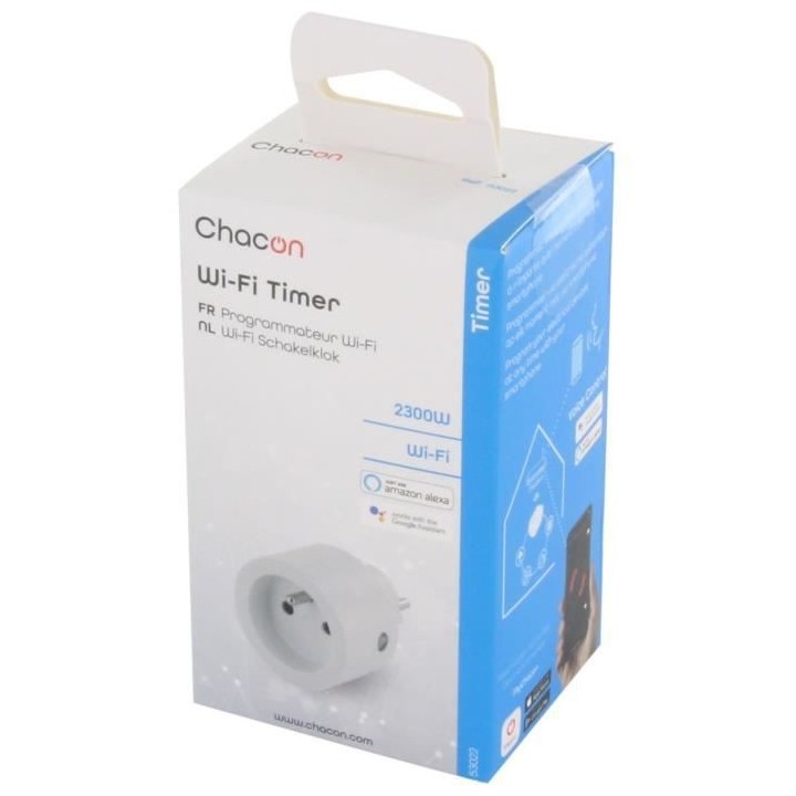 CHACON - Prise WiFi mini On/Off CHACON -10A - FR