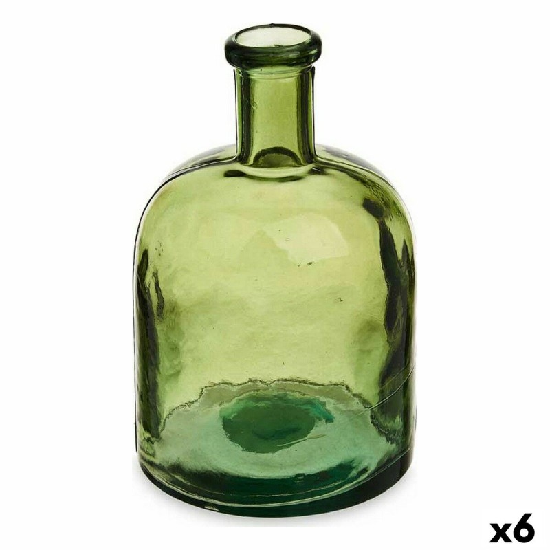 Bouteille Décoration Largeur 15 x 23,5 x 15 cm Vert (6 Unités)