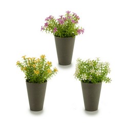 Plante décorative Fleur Plastique 12 x 19 x 12 cm (12 Unités)