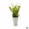 Plante décorative Fleur Plastique 12 x 30 x 12 cm (12 Unités)