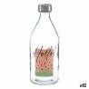 Bouteille Hello Transparent Acier verre 1,1 L (12 Unités)