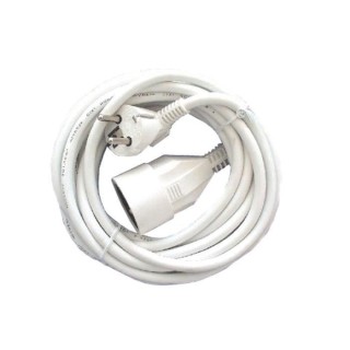 CHACON Prolongateur HO5VVF 3 x 1,5 mm²- 5 m - Blanc