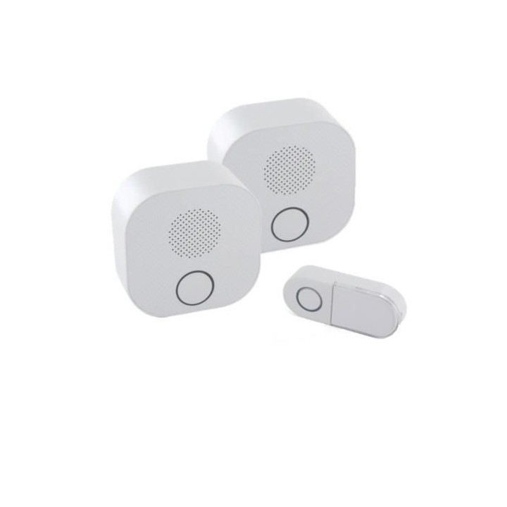 CHACON Kit Carillon sans fil avec 2 récepteurs DIO Design 38 mélodie