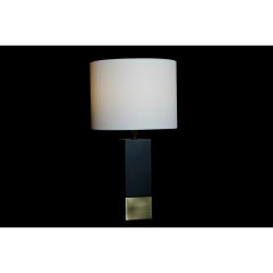 Lampe de bureau DKD Home Decor Noir Doré Métal Blanc 220 V 36 x 36 x 60 cm 50 W