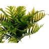 Plante décorative Palmier 20 x 70 x 20 cm Gris Ciment Vert Plastique (4 Unités)