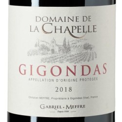 Domaine de la Chapelle 2018 Gigondas -Vin rouge de la Vallée du Rhône