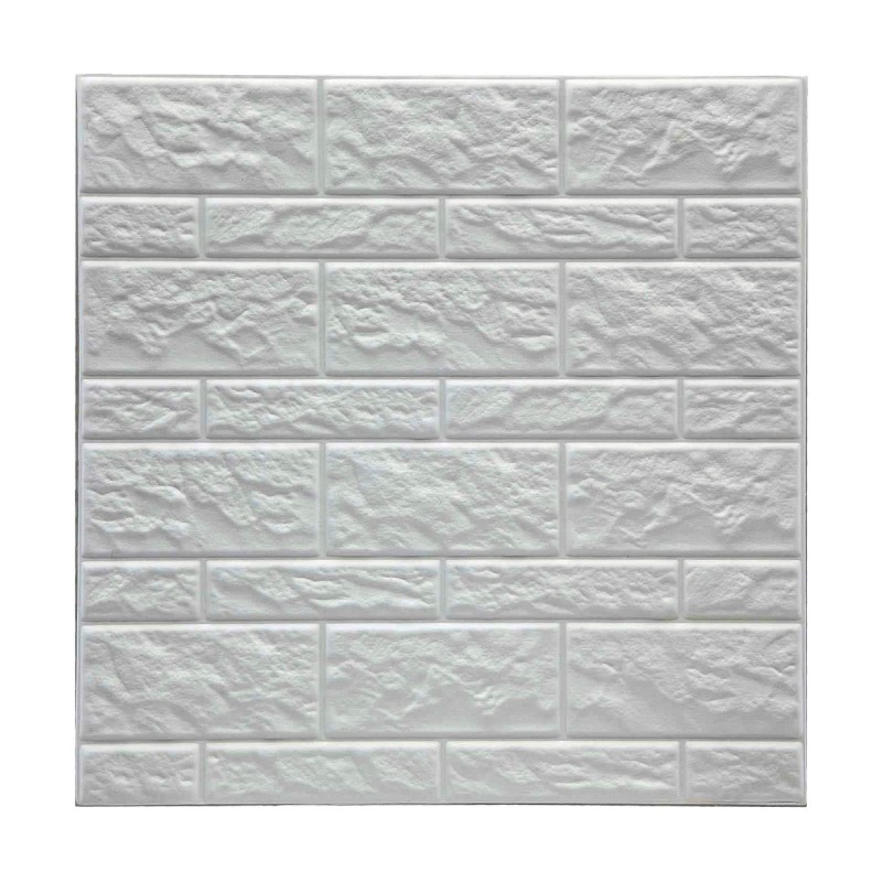 Autocollants Atmosphera Paroi Décoratif Avec relief Blanc 2 Unités (30 x 30 cm)