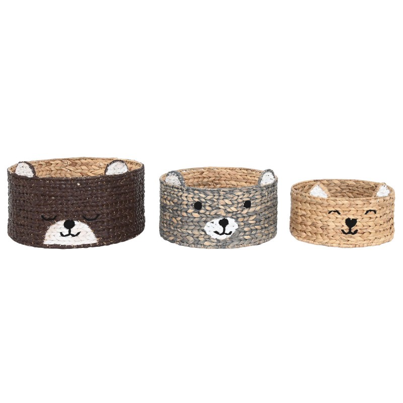 Set de basket DKD Home Decor animaux 40 x 40 x 25 cm