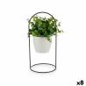 Plante décorative Volets Ronde Métal Plastique 21 x 30 x 21 cm (8 Unités)