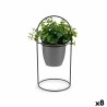 Plante décorative Volets Ronde Métal Plastique 21 x 30 x 21 cm (8 Unités)