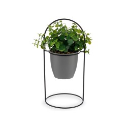 Plante décorative Volets Ronde Métal Plastique 21 x 30 x 21 cm (8 Unités)