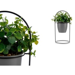 Plante décorative Volets Ronde Métal Plastique 21 x 30 x 21 cm (8 Unités)