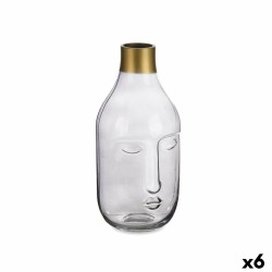 Vase Visage Gris verre 11 x...