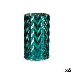 Vase Taillé Epis Turquoise...