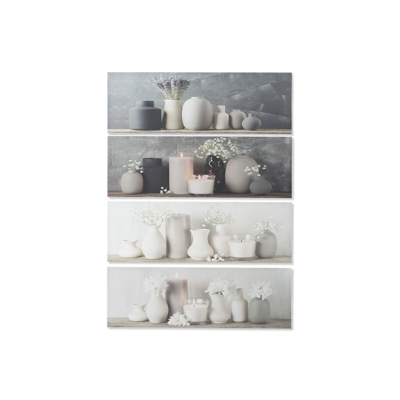 Cadre DKD Home Decor Vase Scandinave 135 x 2,5 x 45 cm (4 Unités)