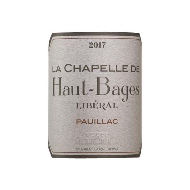 La Chapelle Haut-Bages Libéral 2017 Pauillac - Vin rouge de Bordeaux