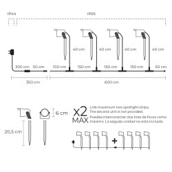 Projecteur LED KSIX SmartLED (3000K)