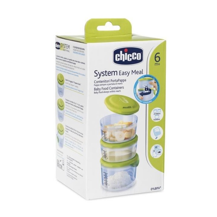 CHICCO-Boîtes de conservation Easy Meal