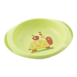 Chicco Ensemble Assiette Plate et Creuse Décorée Vert +12m 2 pieces