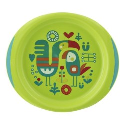 Chicco Ensemble Assiette Plate et Creuse Décorée Vert +12m 2 pieces