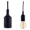 Suspension 60 W 220-250 V Noir Plastique (6 Unités)