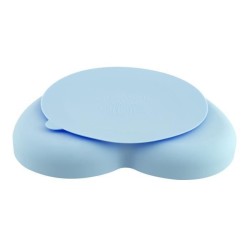 Chicco Take Eat Easy Assiette Coeur avec Ventouse +9m Bleu