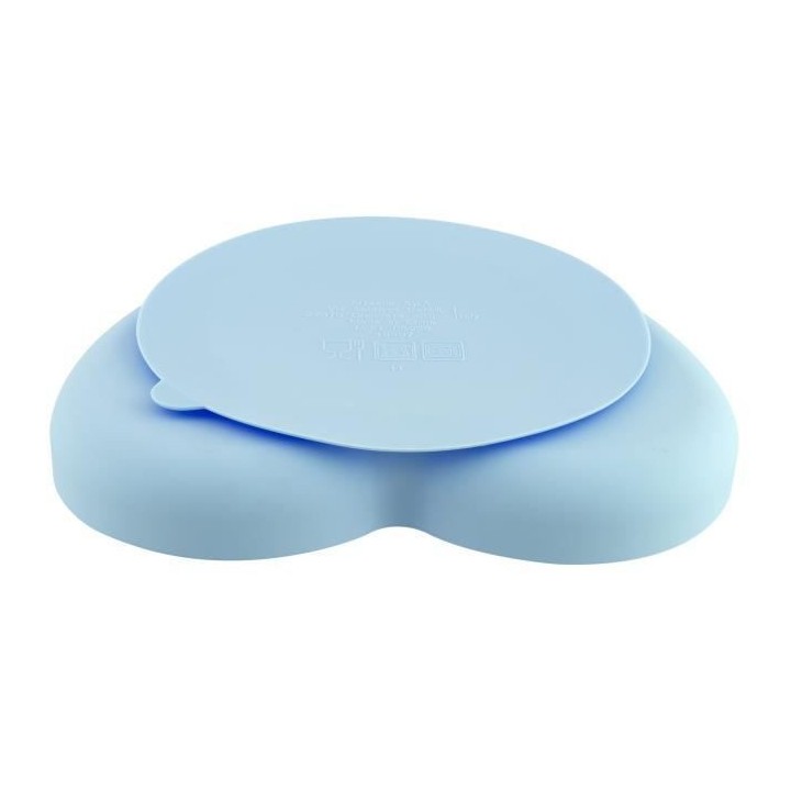 Chicco Take Eat Easy Assiette Coeur avec Ventouse +9m Bleu