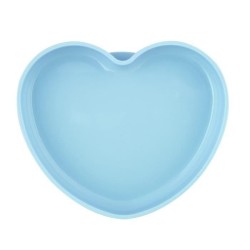 Chicco Take Eat Easy Assiette Coeur avec Ventouse +9m Bleu