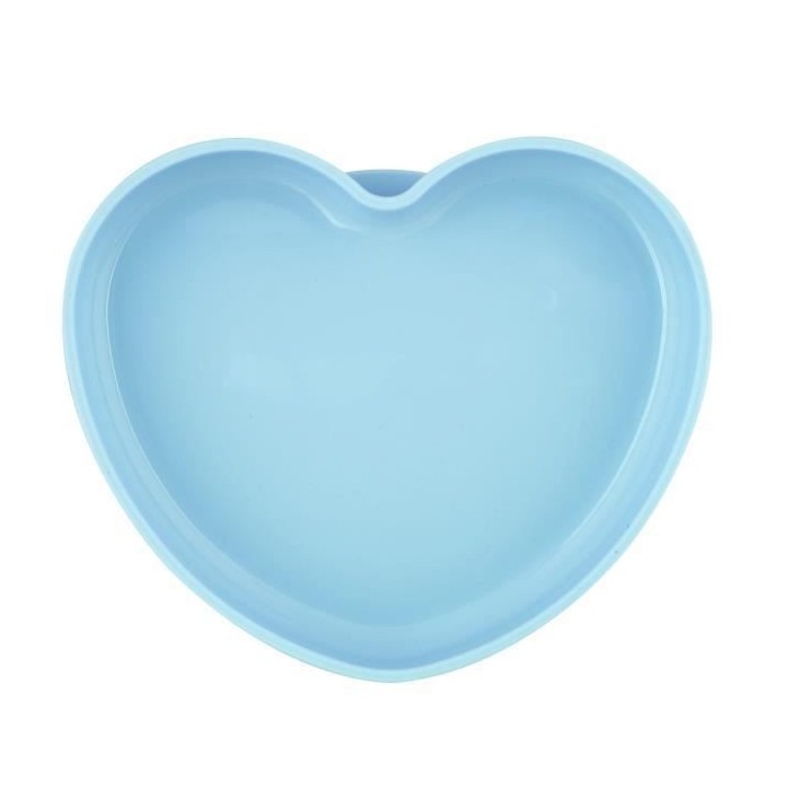 Chicco Take Eat Easy Assiette Coeur avec Ventouse +9m Bleu