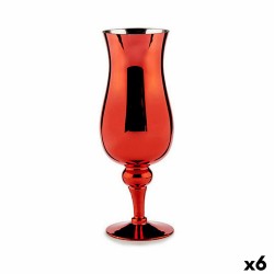 Bougeoir Verre Rouge 13,5 x...