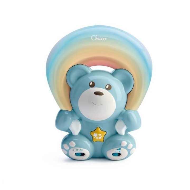 CHICCO Ourson Arc en ciel projecteur Bleu