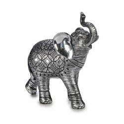 Figurine Décorative Eléphant Argenté 21,5 x 20 x 8 cm (6 Unités)