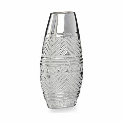 Vase Largeur Argenté Céramique 7 x 29,5 x 14 cm (6 Unités)