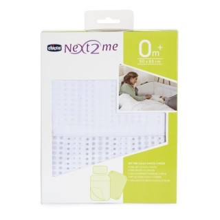CHICCO - Set 3 pcs Next2Me : Taie oreiller + Drap housse + Drap Air