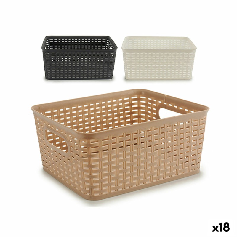 Panier à linge Plastique 10 L 25,5 x 15 x 35,5 cm (18 Unités)