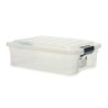 Boîte de rangement avec couvercle Transparent Plastique 35 x 14 x 47 cm (14 Unités)