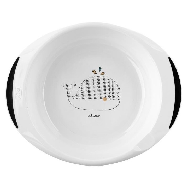 Chicco Black & White Coffret Repas +18m Baleines