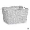 Panier à linge Blanc Tissu 10 L 25 x 20 x 35 cm (12 Unités)