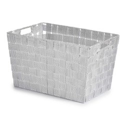 Panier à linge Blanc Tissu 10 L 25 x 20 x 35 cm (12 Unités)