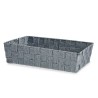 Panier Multi-usages Gris Tissu 3,8 L 34 x 8,5 x 21 cm (18 Unités)