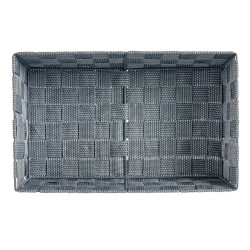 Panier Multi-usages Gris Tissu 3,8 L 34 x 8,5 x 21 cm (18 Unités)