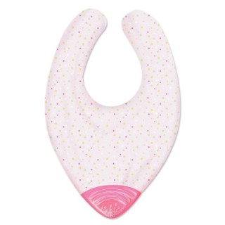 Chicco Gummy Bib Bavoir de Dentition +2m Rose