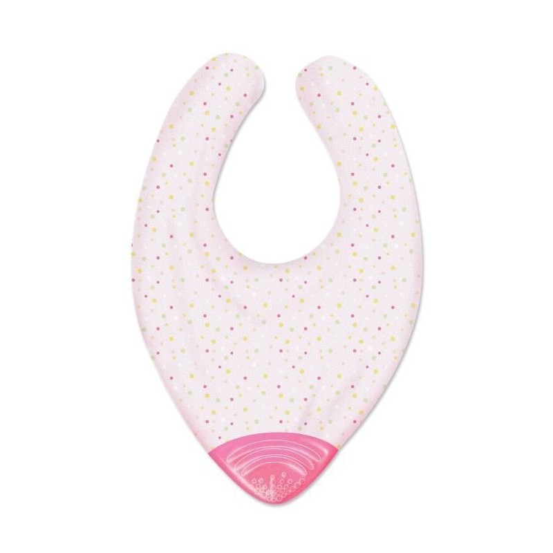 Chicco Gummy Bib Bavoir de Dentition +2m Rose