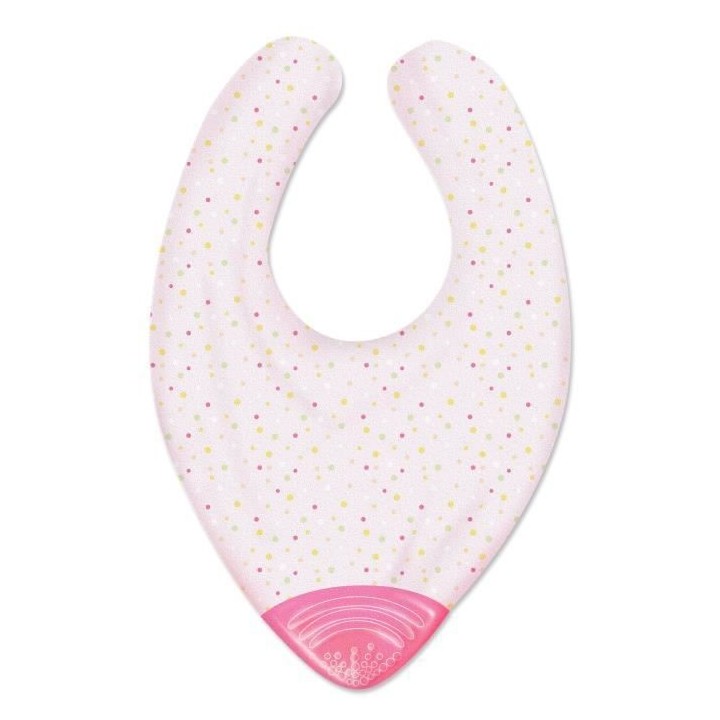 Chicco Gummy Bib Bavoir de Dentition +2m Rose